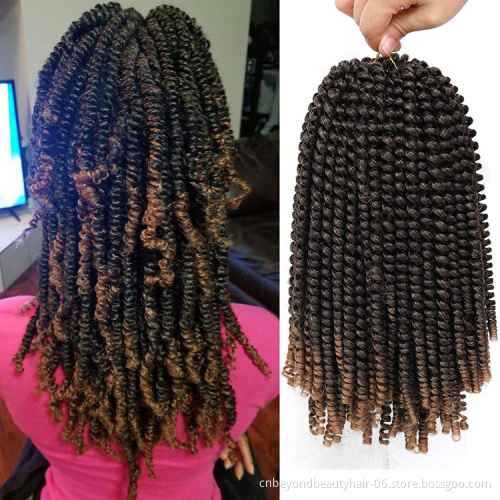 12Inch Crochet Braids Spring Twist Hair Synthetic Hair Extensions Braids Kinky Curly Twists 30strands